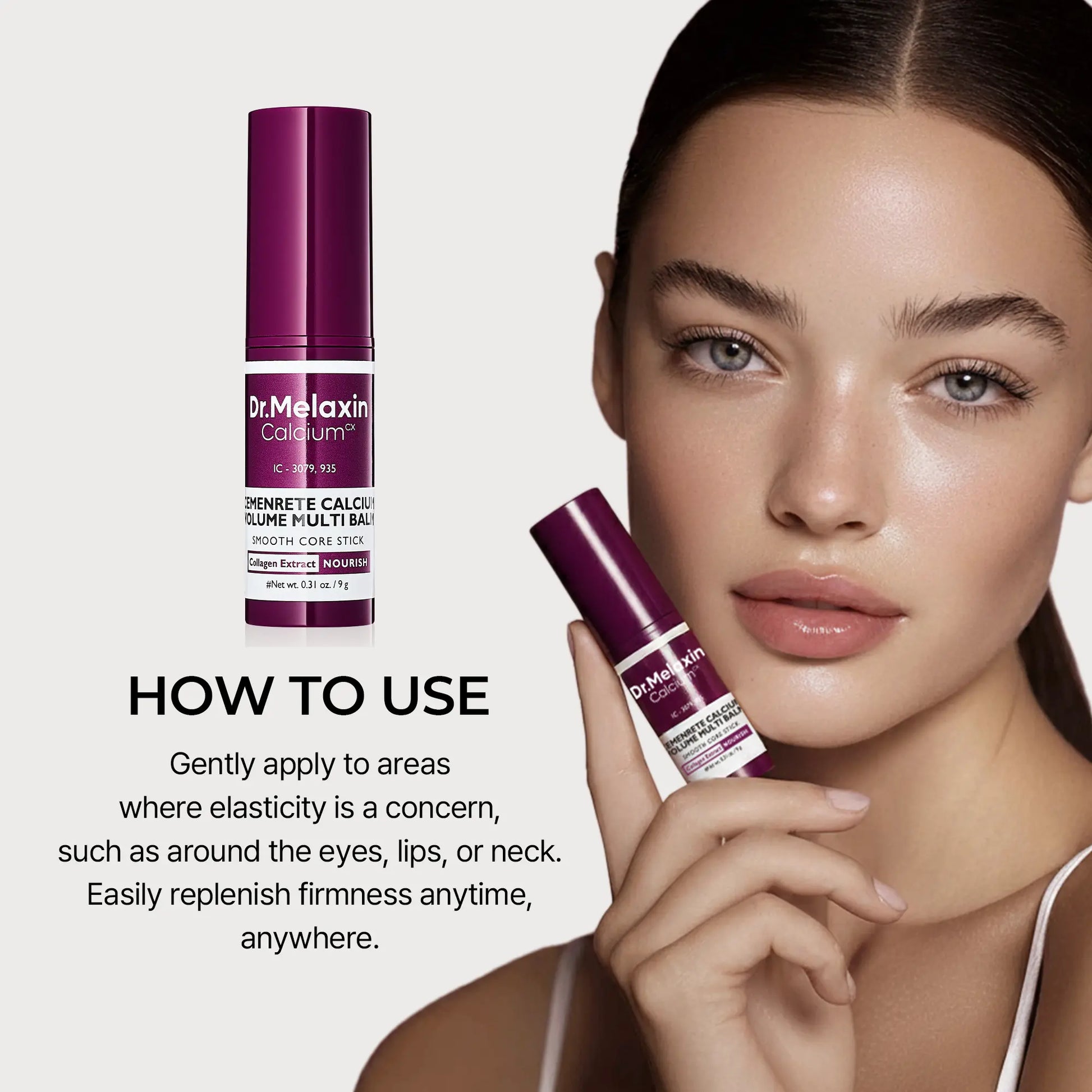 Revitalize Your Skin with Dr. Melaxin's Calcium Multi Balm - The Ultimate Anti-Aging Eye Care Stick for a Youthful Glow